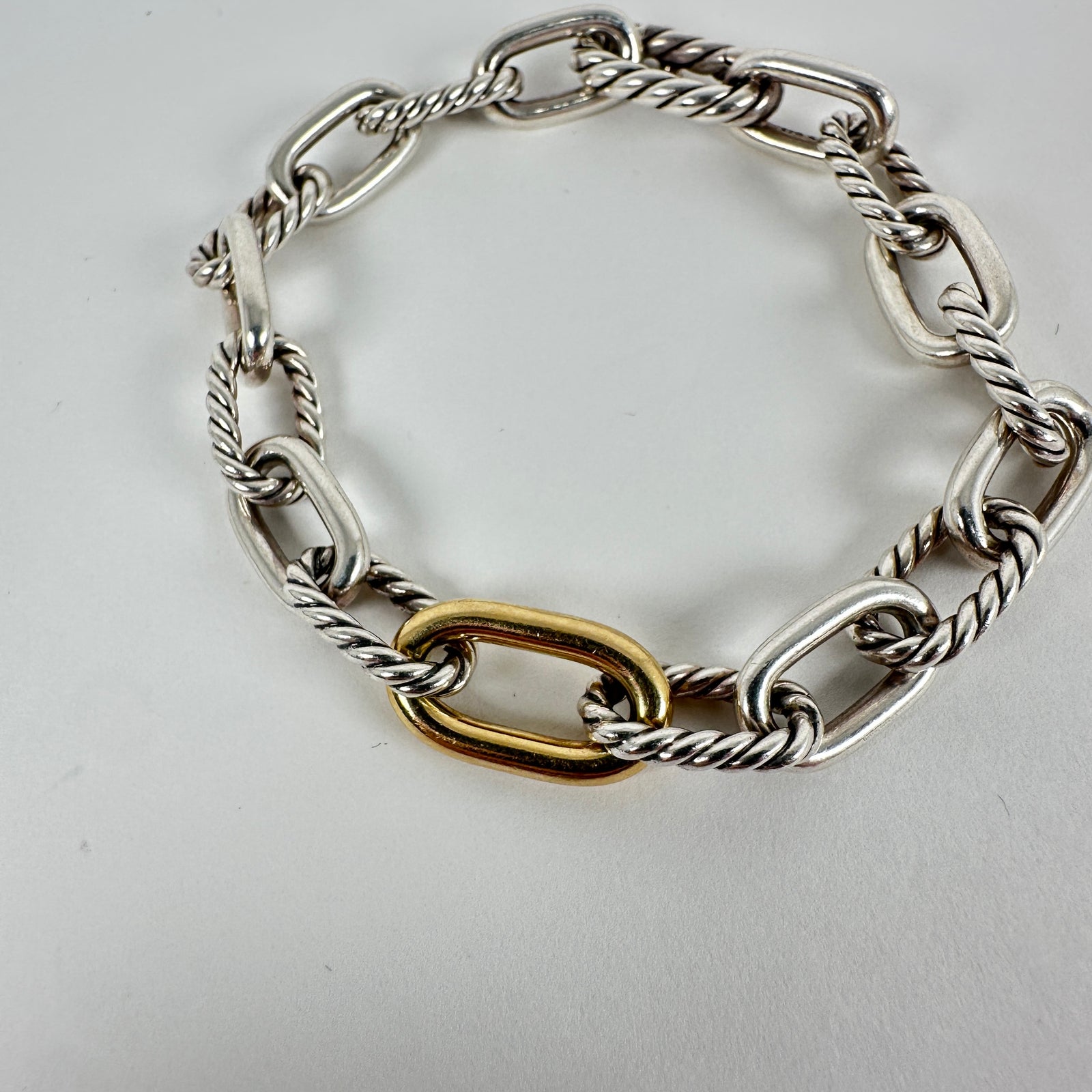 David Yurman Two-Tone Madison Chain Link Bracelet