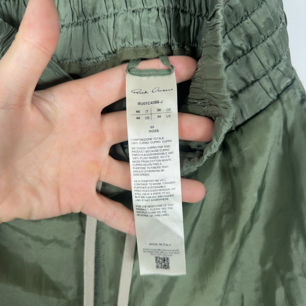 Rick Owens SS23 EDFU Silk 'Boxer' Shorts