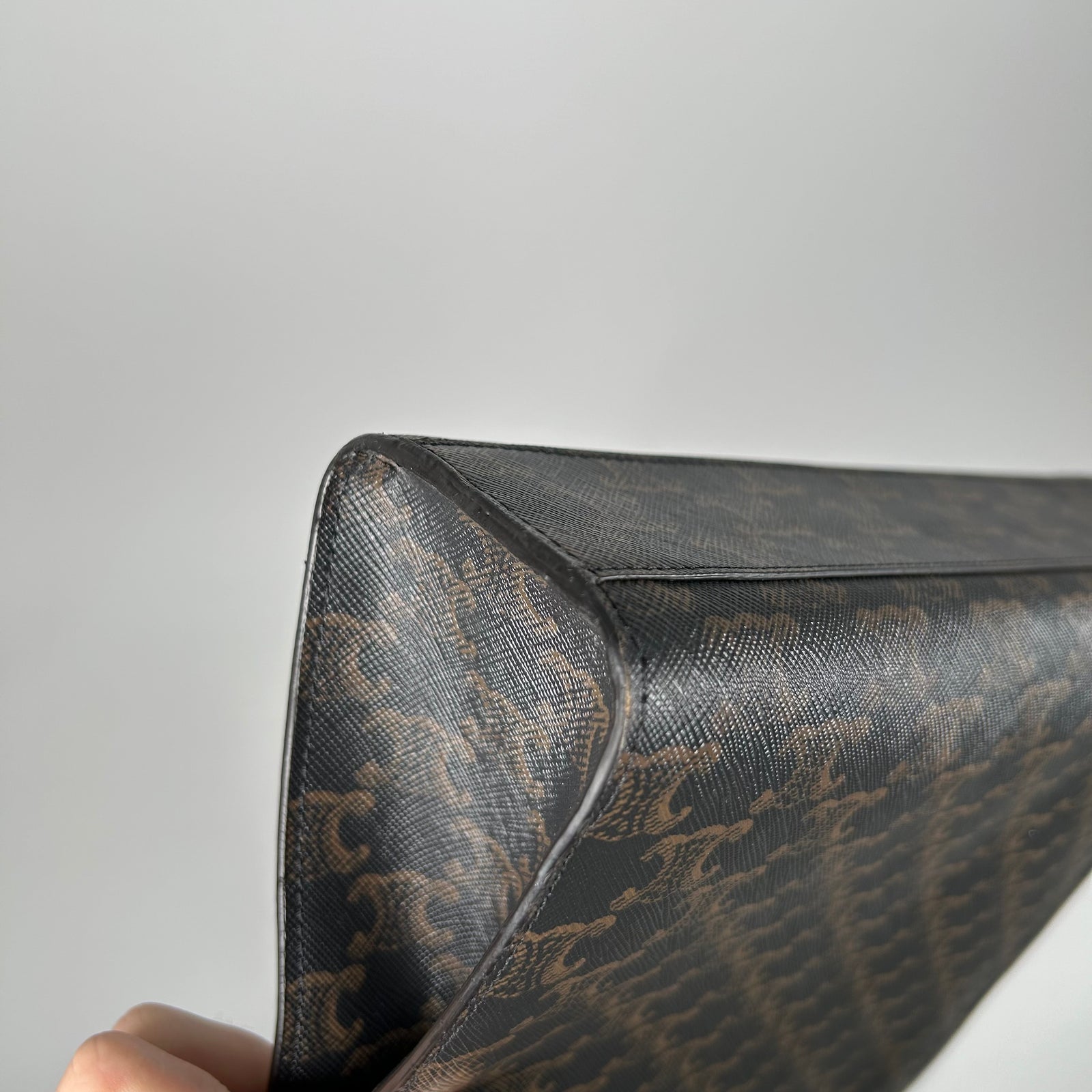 Celine Cabas Vertical Triomphe Logo Tote