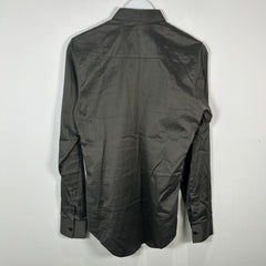 Dior Grey Sheen Button Up Shirt Size S