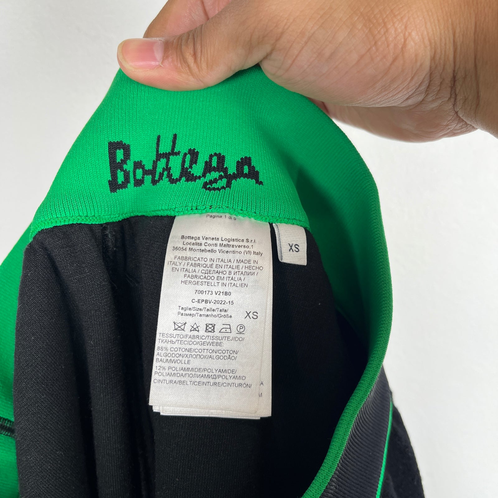Bottega Veneta Black Terrycloth Shorts Size XS