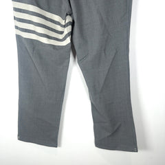 Thom Browne Woostered Woven Wool 4-Bar Pants