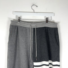 Thom Browne Grey Color Block 4-Bar Sweatpants