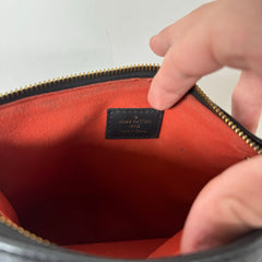 Louis Vuitton Black Lambskin Embossed Coussin BB Bag