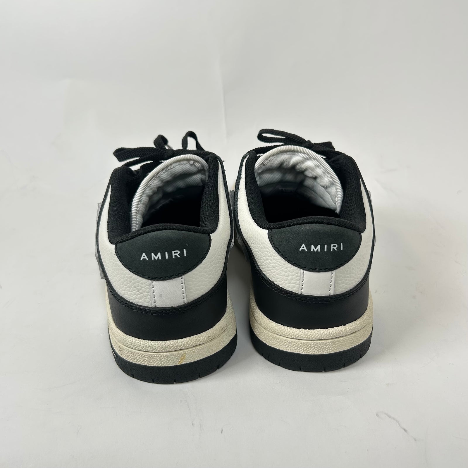Amiri Black/White Skel Low-Top Sneaker Size 37