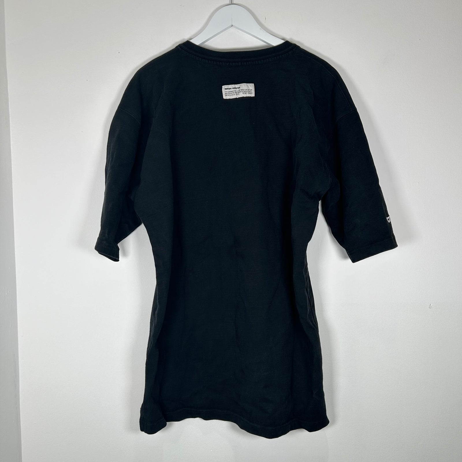 Heron Preston Bird Graphic Black T-Shirt Size