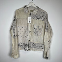 Kapital White Paisley Patchwork Shirt Size L
