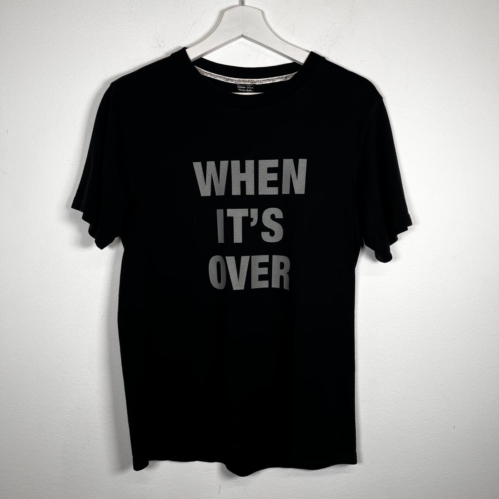 Number (N)ine Black 'When It's Over' Tee Size 3
