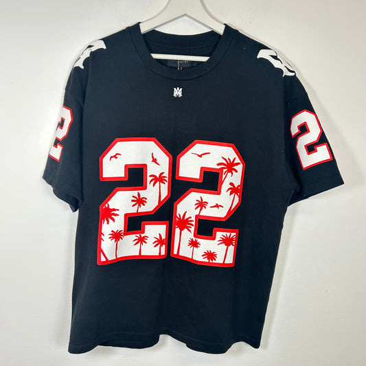 Amiri Black Football Jersey Tee Size M