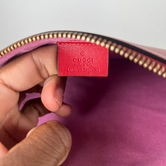 Gucci GG Supreme Monogram Bosco Wristlet Clutch