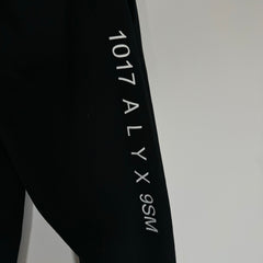 1017 Alyx Black Logo Print Sweatpants Size M