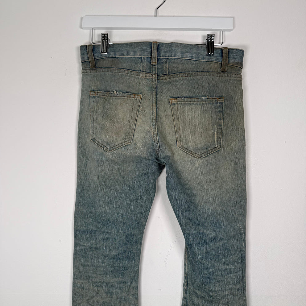 Saint Laurent Jeans Lightwash Distressed D02 Size 27