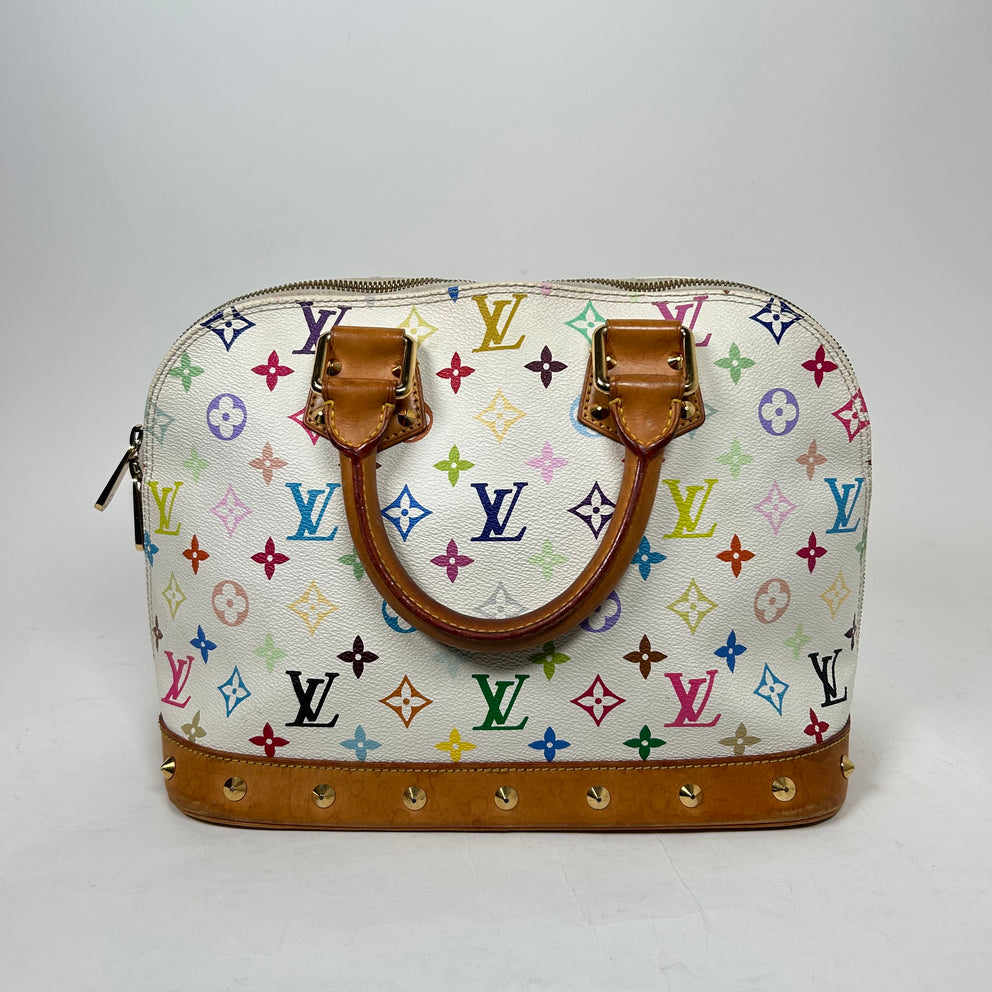 Louis Vuitton x Murakami White/Multicolor Monogram Alma Bag