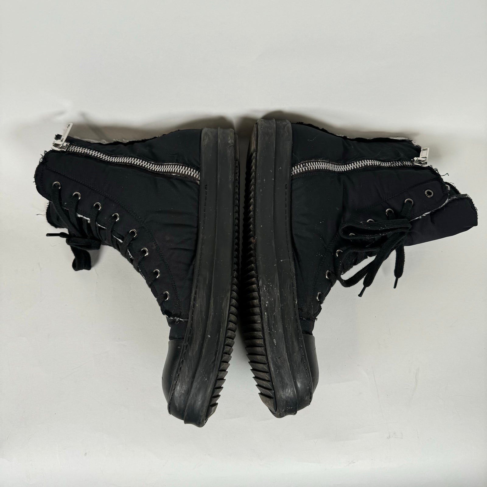 Rick Owens Drkshdw Black Nylon Ramones Size 45