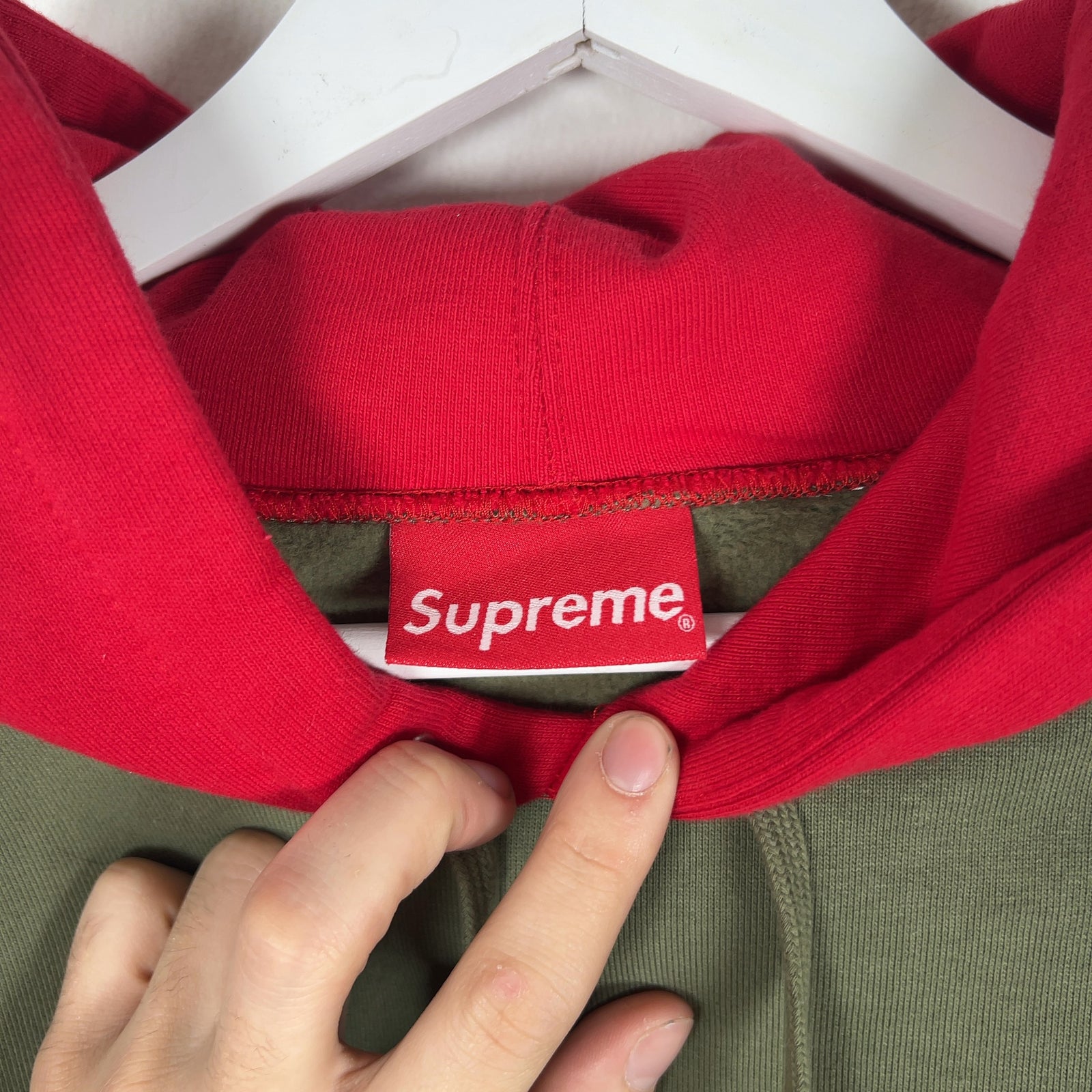 Supreme Logo Hood Hoodie