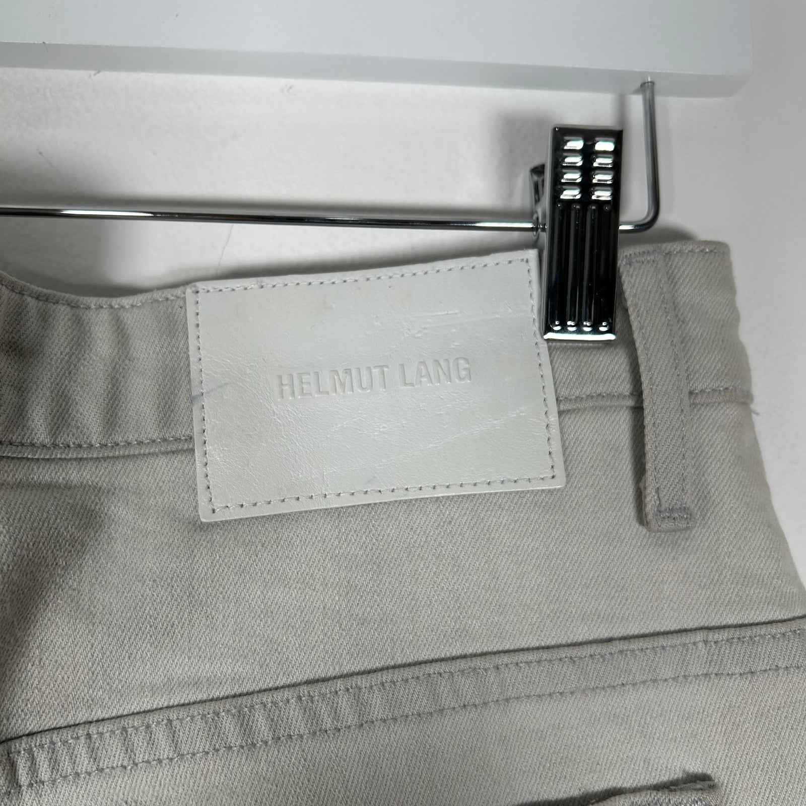 Helmut Lang White Straight Fit Jeans Size 30
