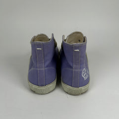 Maison Margiela Purple Canvas Tabi High-Top Sneakers Size 36