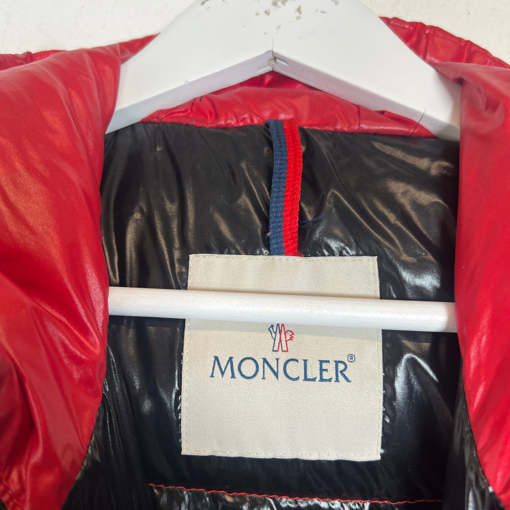 Moncler Red Plaid Liberation Puffer Vest Size 00