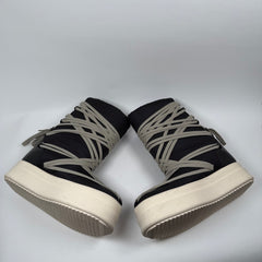 Rick Owens x Moncler Big Rock Megalace Black Boots Size 42
