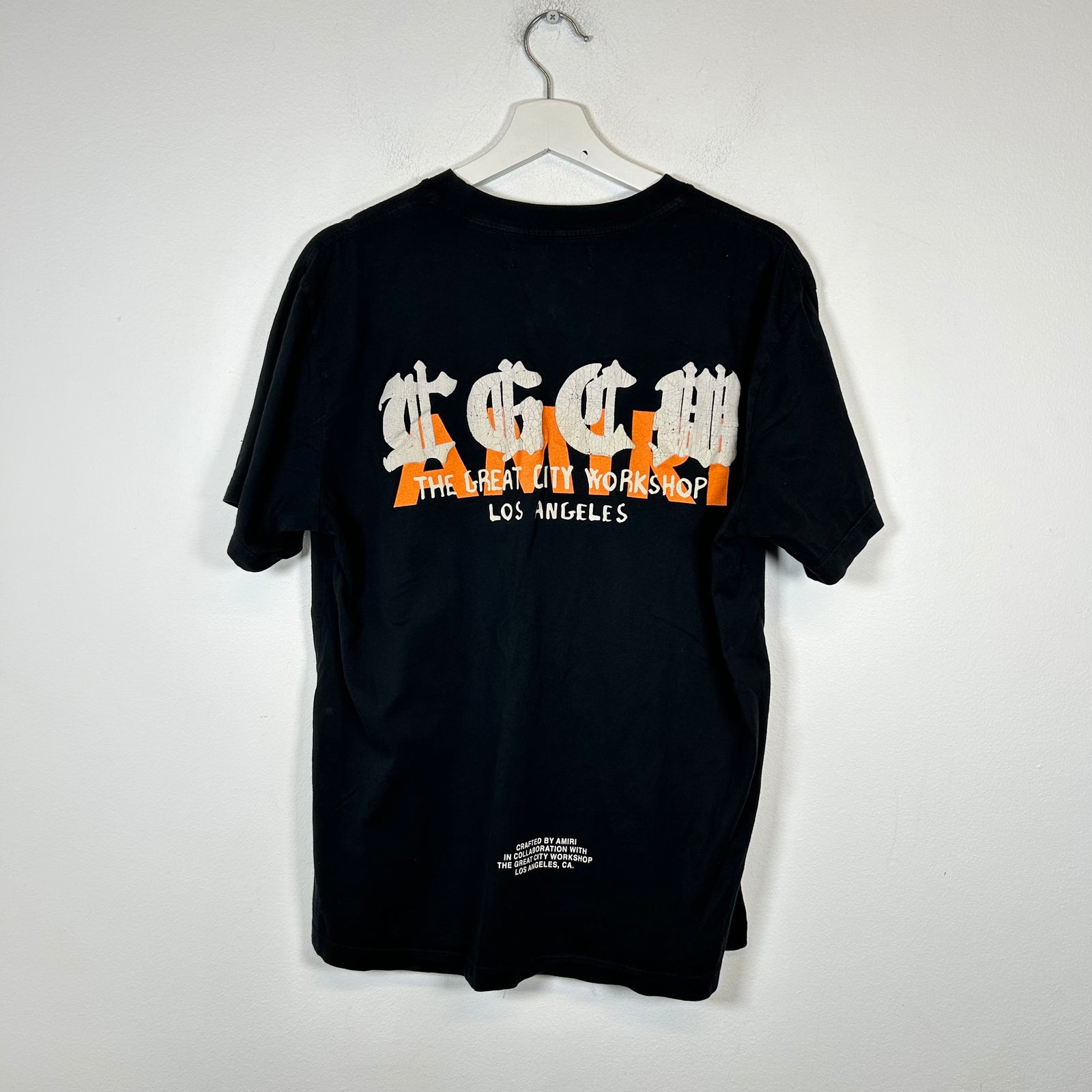 Amiri Black 'TGCW' Logo T-Shirt Size S