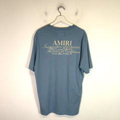 Amiri Light Blue Spirit Logo T-Shirt