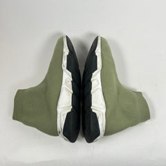Balenciaga Kids Green Sock Runners Size 1