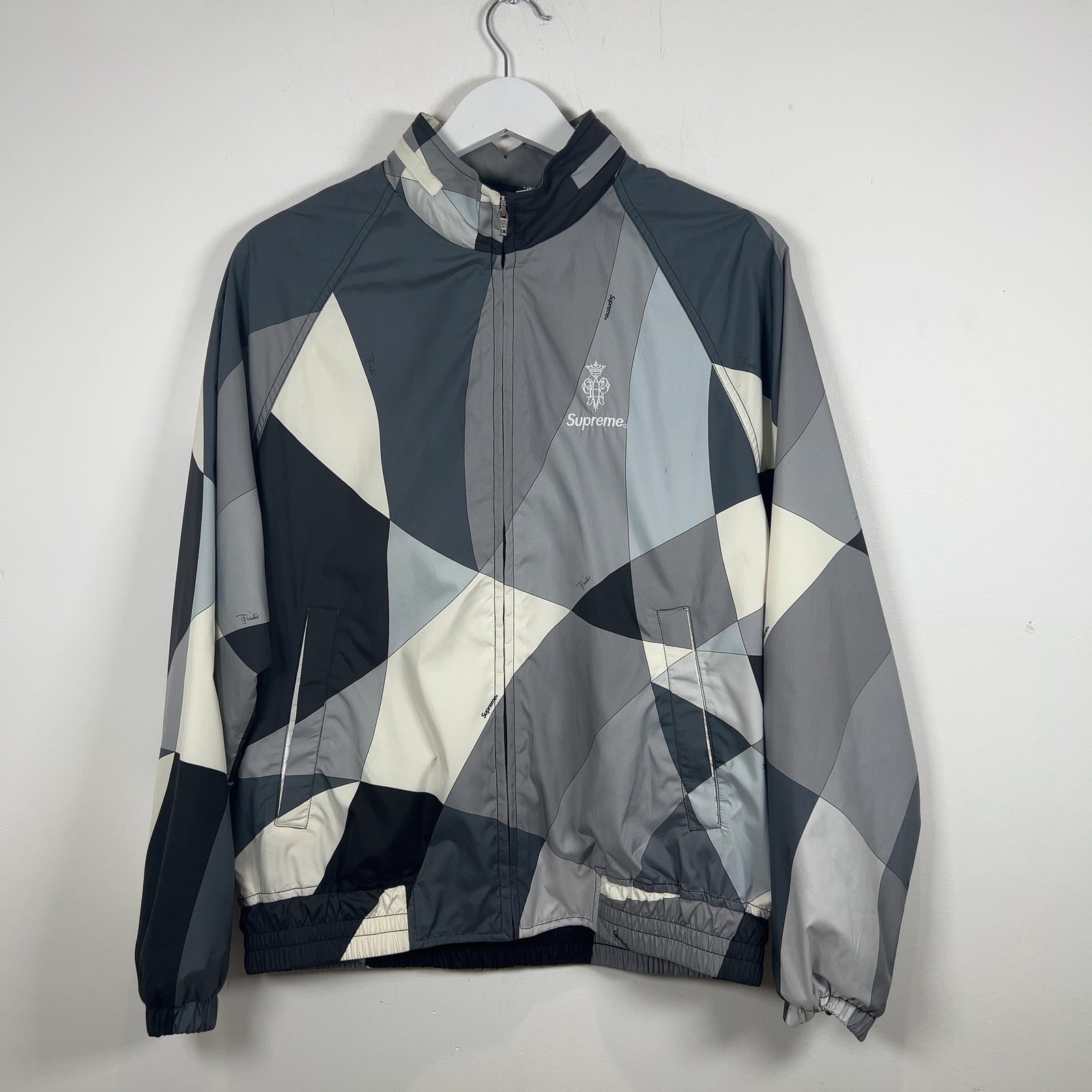 Supreme x Emilio Pucci Greyscale Color Block Sport Jacket