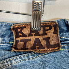 Kapital Blue Disco Monkey Denim Size 34