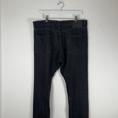 Balenciaga Red Paint Stripe Denim Jeans