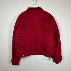 Fugazi Red Chainstitch Work Jacket Size Medium