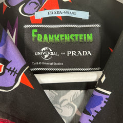 Prada Frankenstien Electric Hearts Camp Shirt Size S