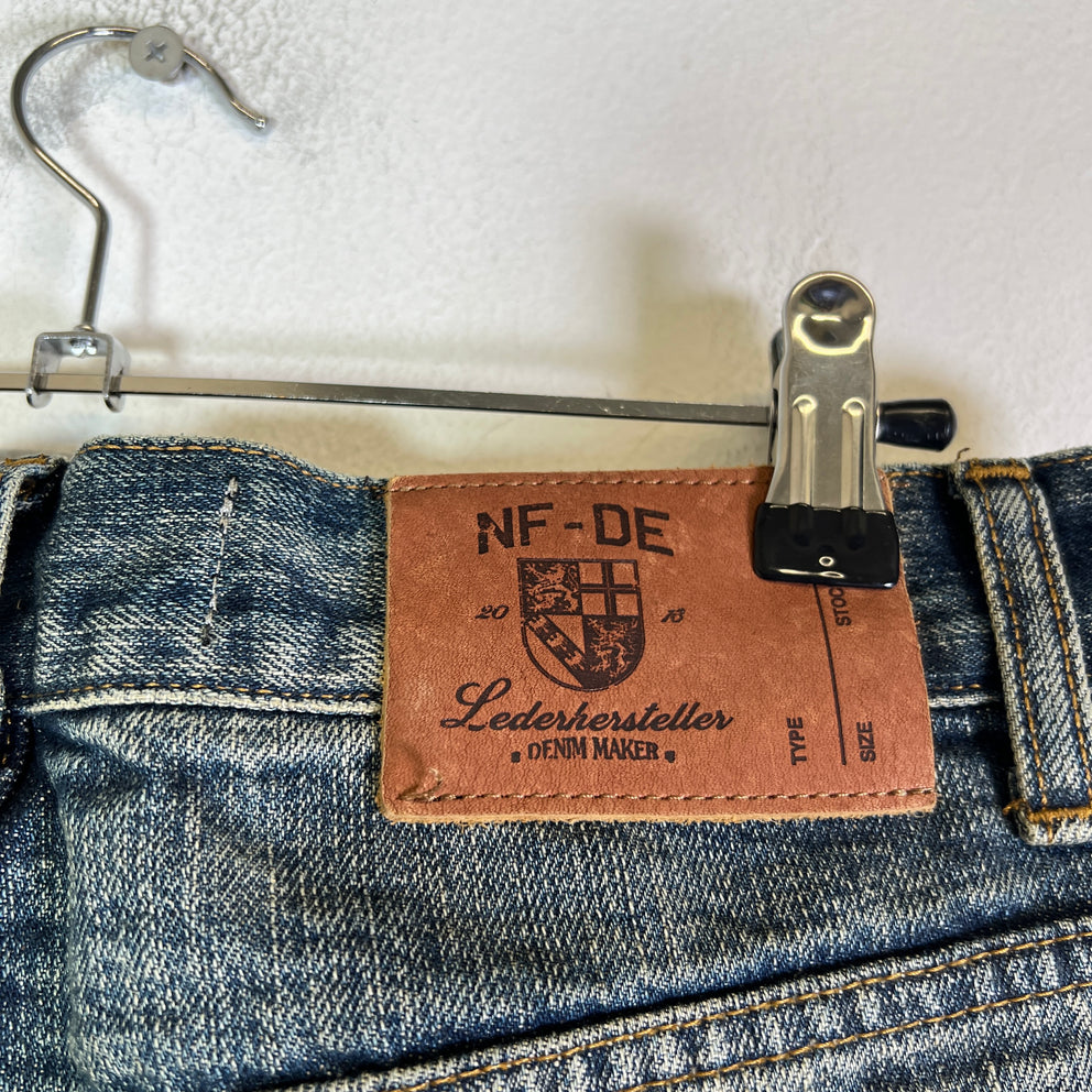No Faith Studios Japanese Selvedge Arashi Loose Fit Jeans Size 30