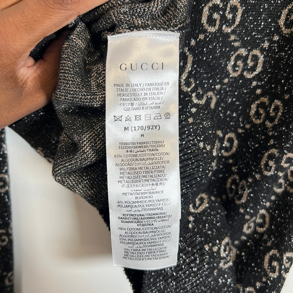 Gucci Metallic Jacquard Cardigan