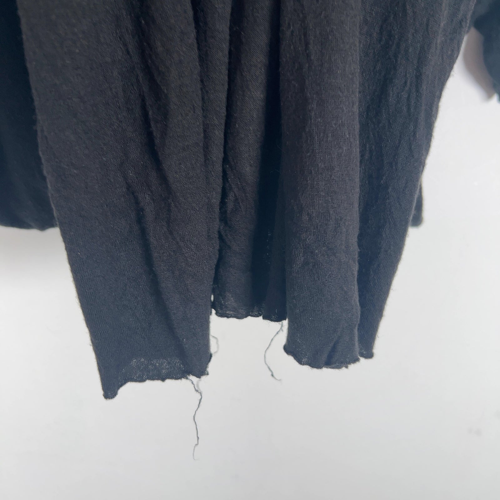 Rick Owens SS15 Faun Long Raw Cut Cotton T-Shirt