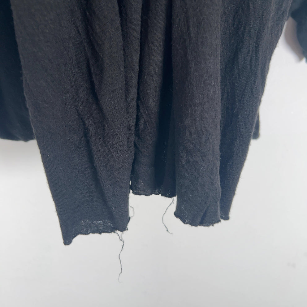 Rick Owens SS15 Faun Long Raw Cut Cotton T-Shirt