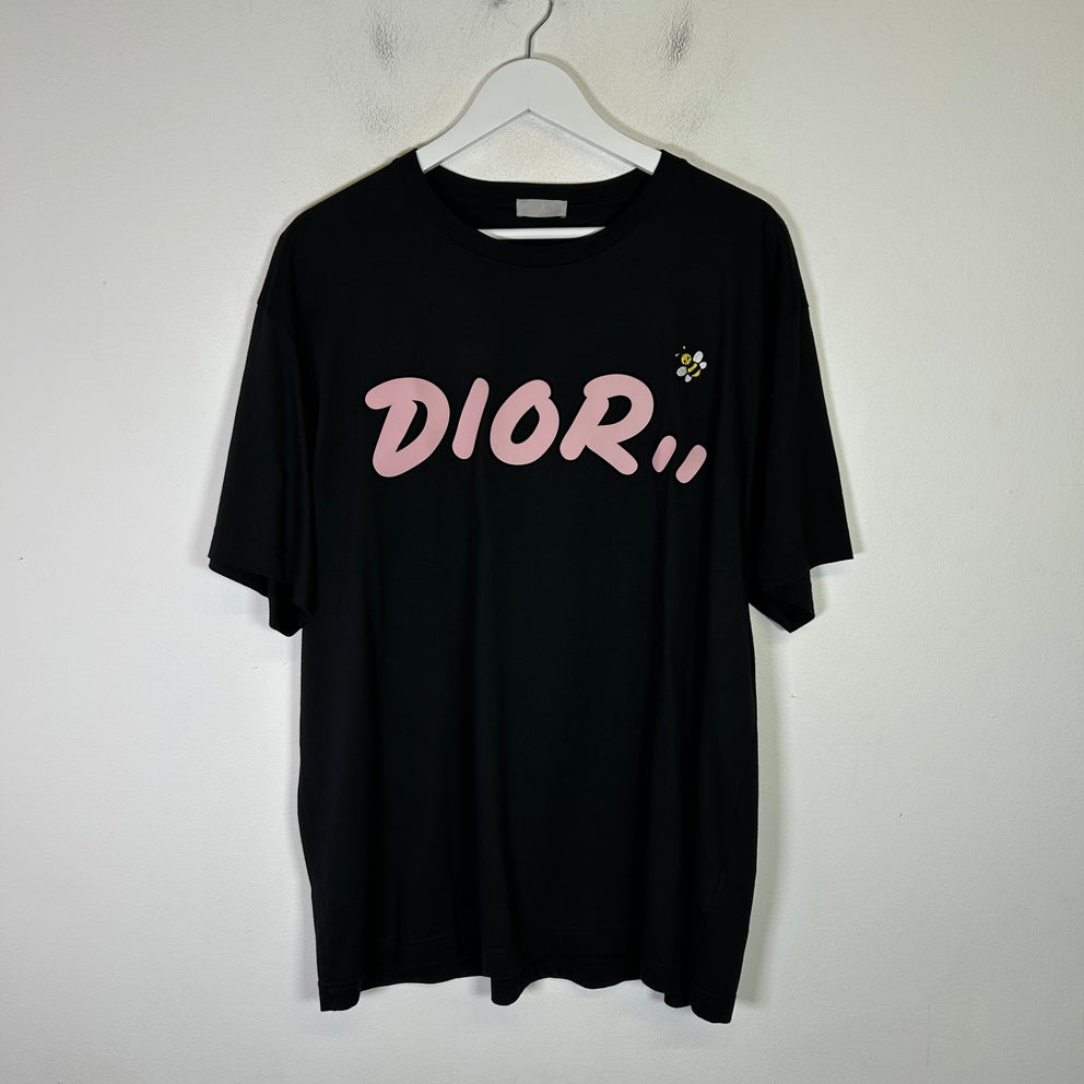 Dior x Kaws SS19 Bee Embroiderded Logo T-Shirt