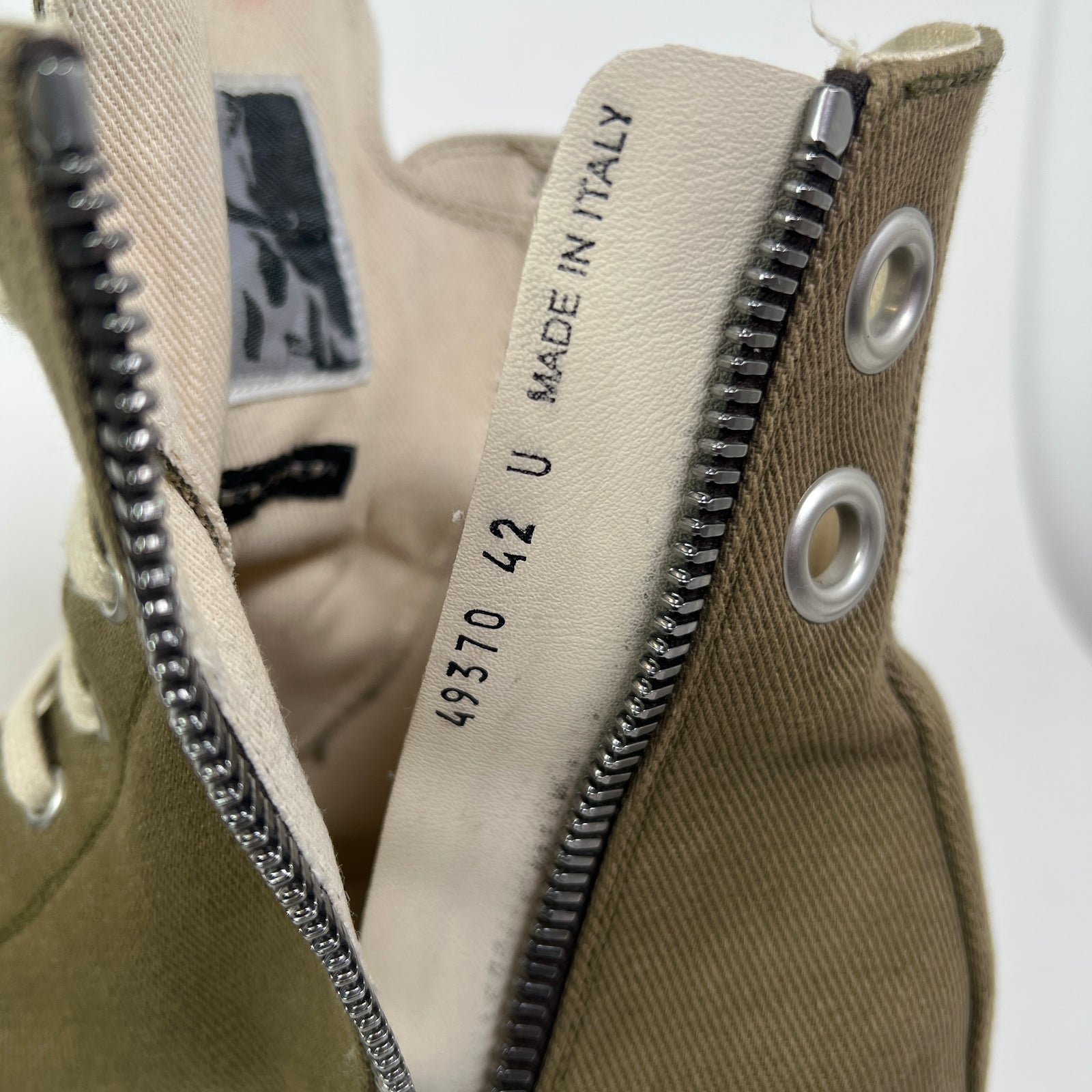 Rick Owens DRKSHDW Gimp High-Top Ramones