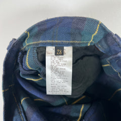 Kapital Tartan Check Monkey Cisco Studded Jeans Size 28