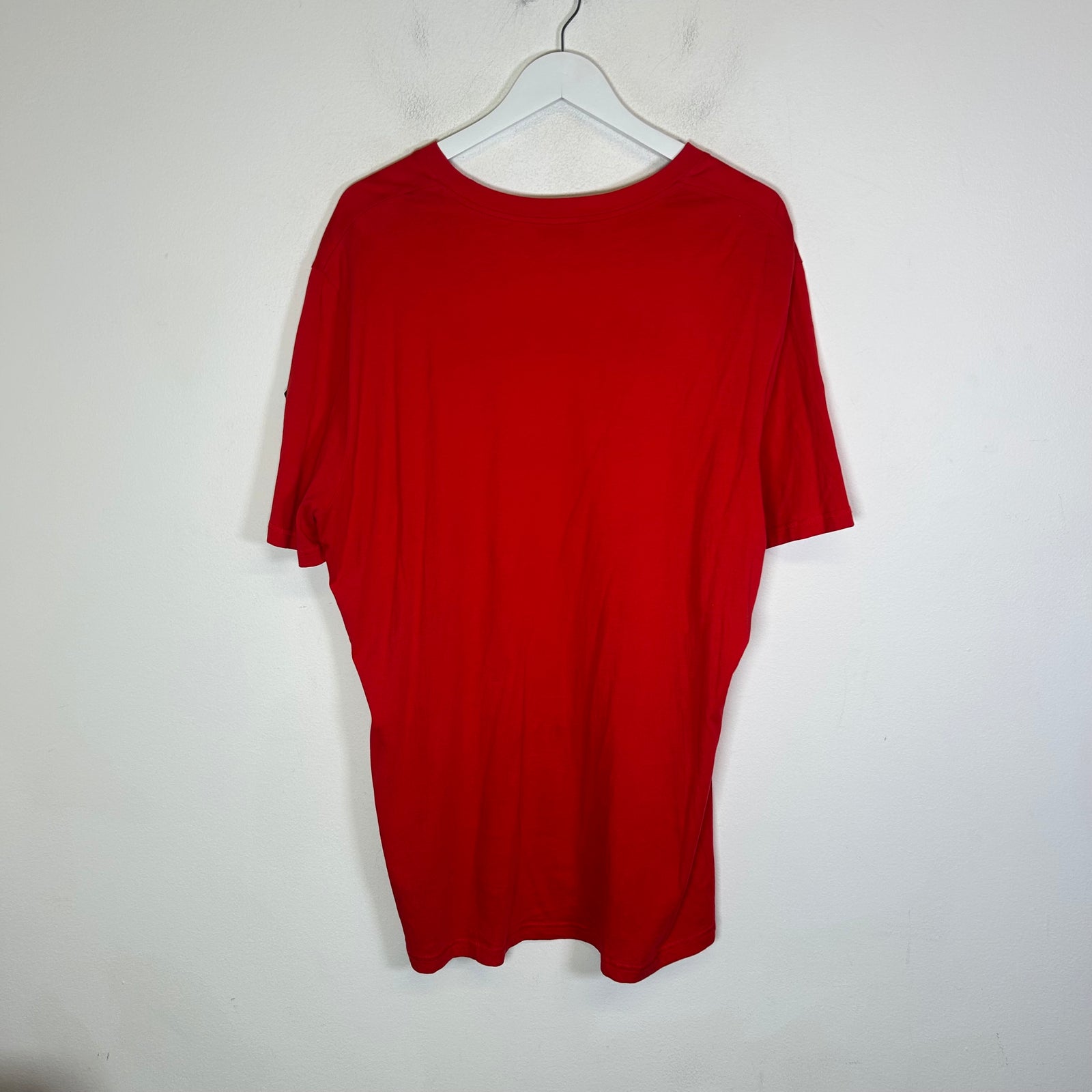 Moncler Red Flock Logo T-Shirt Size XL