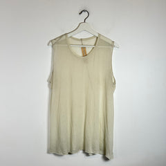 Rick Owens SS20 Neutral Tecuatl Tank Top Size L