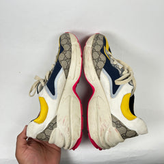 Gucci White Multicolor Rython Sneaker Size 9.5