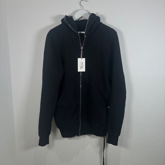 Rick Owens Black Full Zip Hoodie Size XL