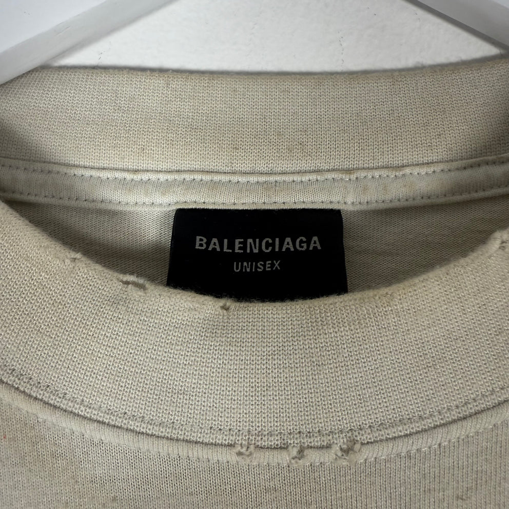 Balenciaga Skater Distressed Oversized Longsleeve Size XXXL