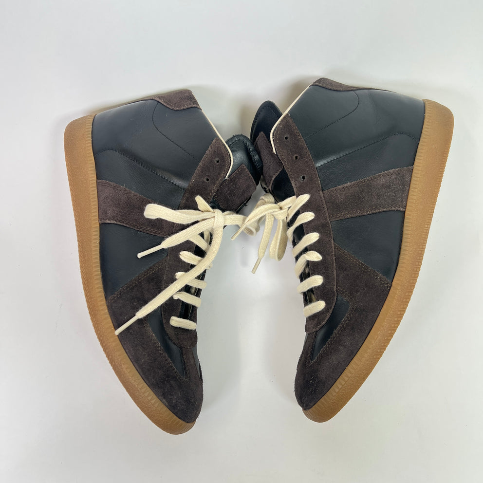 Maison Margiela Brown Replica Mid-Top Gats