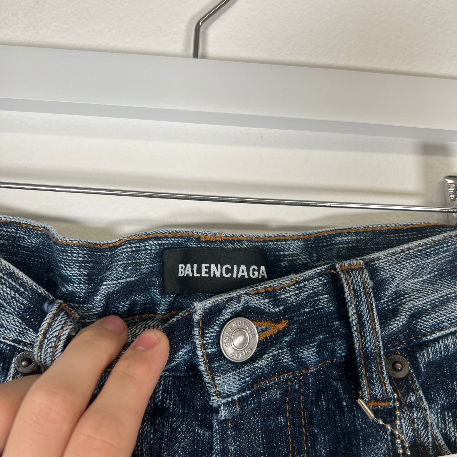 Balenciaga Threaded Denim Jeans Size 31