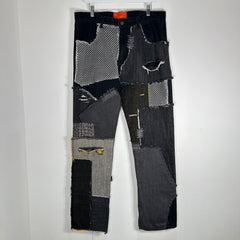 Who Decides War Patch Work Logo Jeans Size 34
