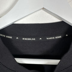 Marine Serre Logo 1/4 Button Cotton Shirt Size L