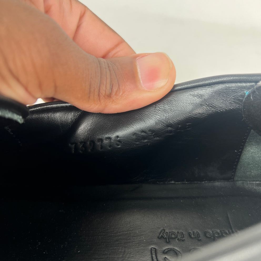 Gucci Black Maxi GG Jumbo Supreme Loafer Size GG 10.5