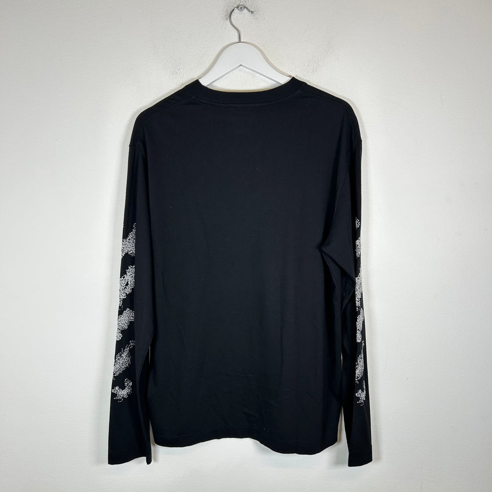 Off-White Black Skate Embroidered Arrows Longsleeve Size L