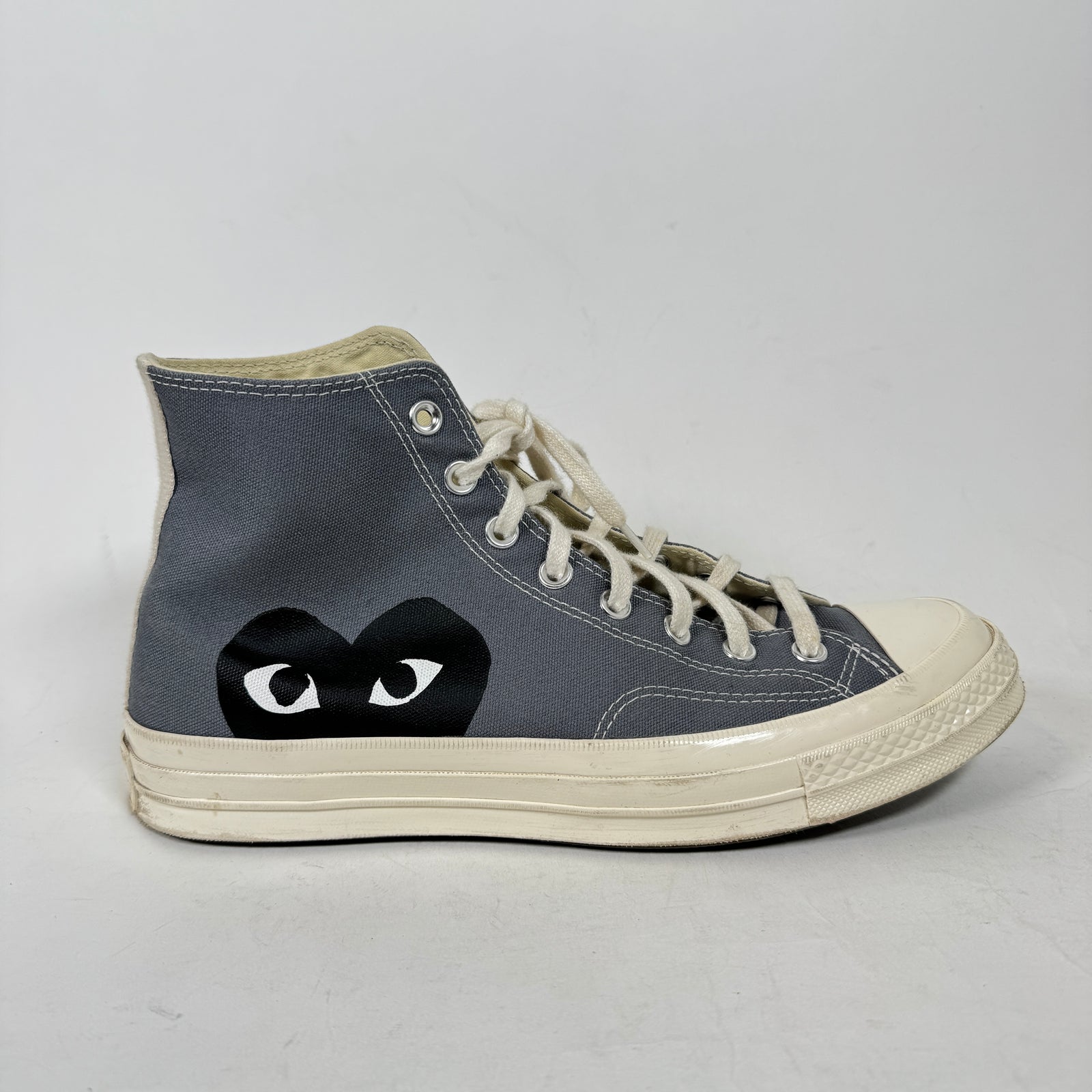 CDG Grey High Top Converse Size 10